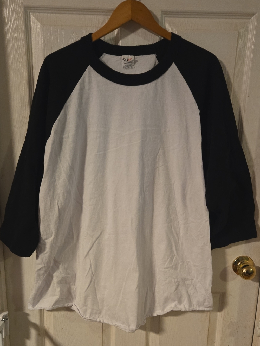 Shaka Active Black & White Raglan Baseball Tee